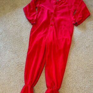 Adult Red Fleece Onezie